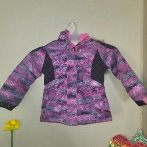 Free country youth winter jacket with faux fur lined hood- XS